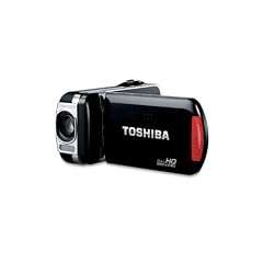 Toshiba PX1681E-1CAM Camcorder (Flashkarte, 10 Megapixel, 5-fach optical Zoom, 6,9 cm (2,7 Zoll) Display, HDMI Kabel) silber