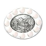 Aluminum egg tray, 'Happy Farm'