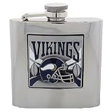 NFL Minnesota Vikings Stainless Steel Team Logo Hip Flask