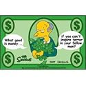 Simpsons Mr. Burns What Good Is Money? Keychain