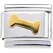 Gold Dog Bone Italian Charm