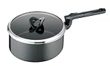 Tefal Compact Enamel Saucepan with Lid, 22 cm