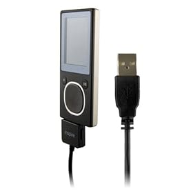 Insten Retractable Black USB [2-in-1] Charging Cable for Microsoft Zune 30GB Zune Scorpion 4GB / 8GB & Zune Dragon 80GB Media Player