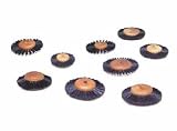 BRUSH 2 ROW 1-7/8" OVERALL, CONVERGING 7/8" HUB DIA. 1/2" TRIM LENGTH
