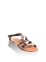 Gio & Mi Sandalias planas (Marrón Oscuro)