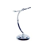Truefitt & Hill Curved Brush and Razor Stand, Chrome