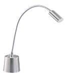Adesso Eternity Gooseneck Desk Lamp, Satin Steel