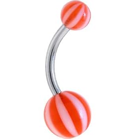 Bermuda BEACH BALL Banana Belly Ring by 