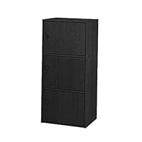 Home Source Industries US 3121 3-Door Utility Cabinet, Black
