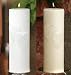 White Embossed Hearts Unity Candle