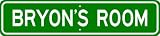 BRYON ROOM SIGN - Personalized Gift Boy or Girl, Aluminum
