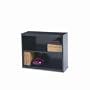BOOKCASE,STL,2SHF,28H,BK