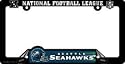 Seattle Seahawks Black Plastic License Plate Frame
