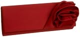 Jessica McClintock Side Flap Rose Clutch