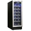 Danby DWC276BLS 27 Bottle Built-In Wine Cooler - Black with Stainless Steel Door Trim