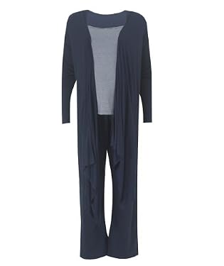 M2b Navy and White Stripe Three Piece Pyjama Set