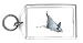 Keychain with manta, water, fish, ray, birostris
