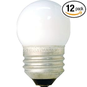 GE Lamps 41267 7.5-Watt Nightlight, Soft White, S11 Light Bulb, 12-Pack by General Electric