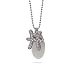 Sterling Silver and CZ Pisces Zodiac Charm Necklace
