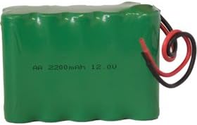 12 Volt 2200 mAh 10 x AA NiMH Battery Pack with Leads