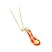 14K Yellow Gold Slipper Pendant with Chain