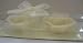 Rose Shaped Ivory Floating Candles - 3 1/2 inches in diameter x 1 1/2 inch tall - 2 pack. Great for Valentine's Day