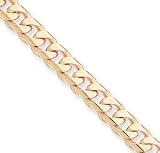 14k 10mm Hand-Rounded Curb Chain Necklace - 22 Inch