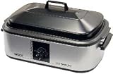 NESCO 18Qt Multi Functional Roaster with Porcelain Cookwell - Metallic Silver