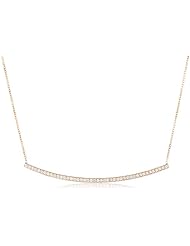 KC Designs "Trinkets" 14K Gold Diamond Large Bar Pendant Necklace, 16"