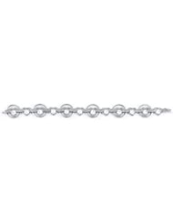 Sterling Silver & Cz Heart Bracelet