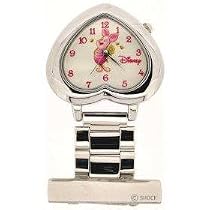 Disney MC1722 Heart Shaped Piglet Nurses Fob Watch Presented in a Winne The Pooh Money Box Tin