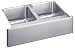 Elkay ELUHF332010 Gourmet Lustertone 33-Inch by 20-Inch Stainless Steel Apron Front Kitchen Sink, Lustertone Satin Finish