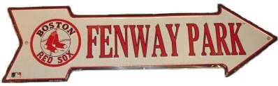 Fenway Park Boston Red Sox Metal Arrow Sign