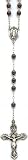 Rosary - Sterling Silver Rosary Hematite Beads (With Convenient carrying case)