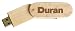 Engraved Wooden USB Flash Drive 8 GB - Engraved name Duran