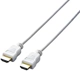 ELECOM HDMI�P�[�u�� �X���� 1.0m �z���C�g DH-HD13AS10WH