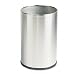 Rubbermaid Commercial Stainless Steel 5 Gallon European and Metallic Series Wastebasket, Round, Satin