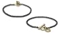 3x3.5mm Black Cultured Pearl Bracelet with Heart Toggle Clasp - 7 inches