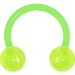 Bioplast Green Glow In The Dark Circular Horse Shoe