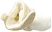 Luvable Friends baby girls Cozy Fleece Booties Slipper Sock, Cream Tan, 0-6 Months Infant US
