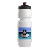 Trek Water Bottle Wht BlkRed Cute Baby Penguin
