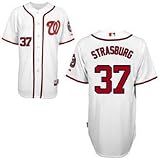 MLB Men's Washington Nationals Stephen Strasburg Six Button Cool Base Authentic Extended Size Home Jersey (White, 56/XXX-Large)