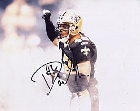 Darren Sharper Autographed New Orleans Saints Football 8x10 Photo - Autographed NFL Photos
