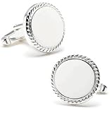 .925 Sterling Silver Engravable Cufflinks - Other Formal Wear - Cufflinks