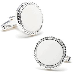 Click here to buy .925 Sterling Silver Engravable Cufflinks - Other Formal Wear - Cufflinks.