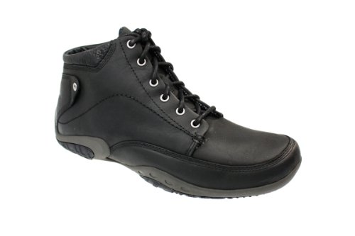 Hush Puppies Reliant Schwarz Leder Lace