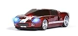 IMAGE OF Wireless Mouse - Ford GT Red with White Stripes