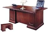 60 Inch Double Pedestal Executive Desk - Traditional Wood Furniture