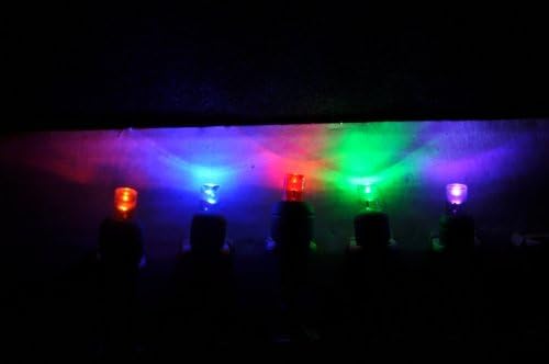 Rainbow Multi (red, orange, blue, green, purple) 12-Volt Wide Angle LED Light String 4"Spacing