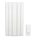Heath Zenith SL 6155 D Traditional Décor Wireless Door Chime with Push Button, White